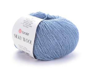 Yarn Art Silky wool 331 Džinso mėlyna Yarn Art Silky wool 331 Džinso mėlyna