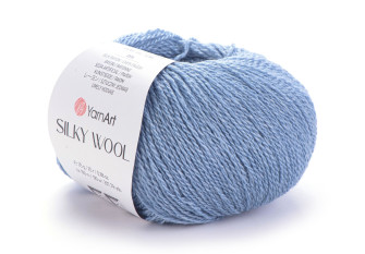 Yarn Art Silky wool 331 Džinso mėlyna