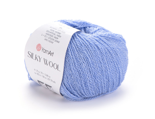 Yarn Art Silky wool 343 Light blue
