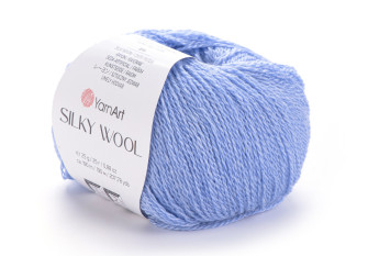 Yarn Art Silky wool 343 Šviesiai mėlyna