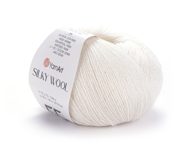 Yarn Art Silky wool 347 White