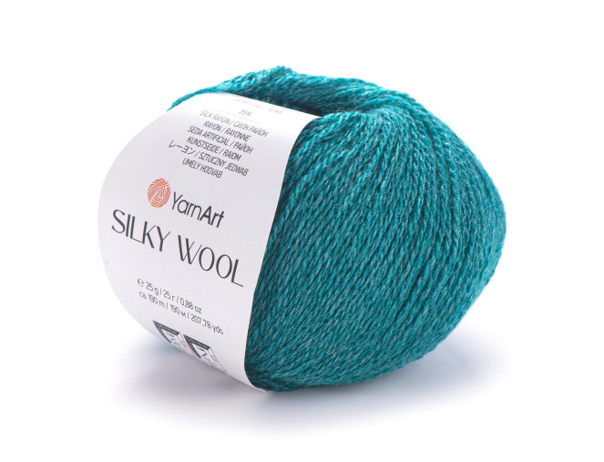 Yarn Art Silky wool 339 Žalia