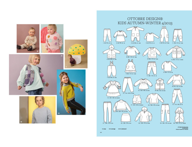 Ottobre kids sewing magazine 2023/4