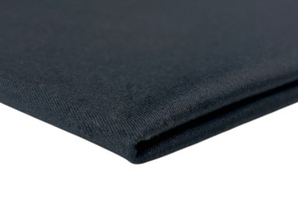 Medvilninis audinys su elastanu Juodas