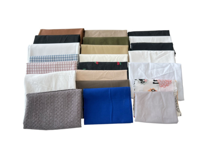 Cotton fabric remnants set No 46