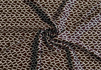 Armani silk White patterns in brown