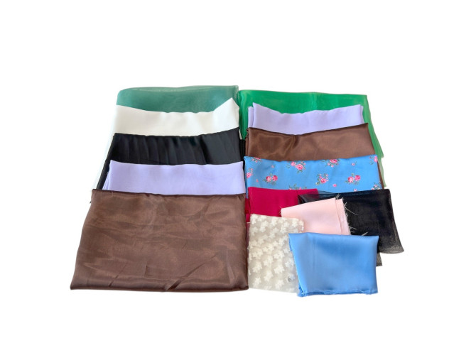 Armani šilko, šifono, organzos likučių rinkinys Nr.89