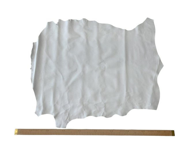 Natūrali oda rankdarbiams Balta