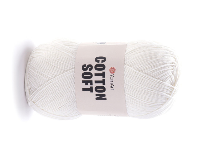 YarnArt Cotton Soft 01 Balta