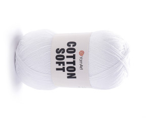 YarnArt Cotton Soft 62 Balta YarnArt Cotton Soft 62 Balta