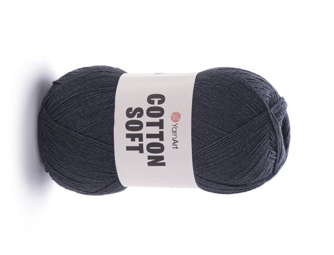 YarnArt Cotton Soft 28 Tamsiai pilka