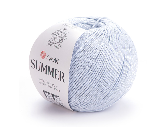 YarnArt Summer 50 Šviesiai mėlyna