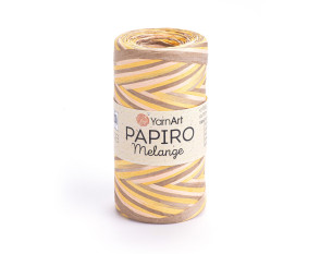 YarnArt Papiro Melange 2308 Geltona/ruda
