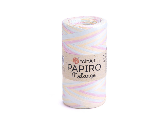 YarnArt Papiro Melange 2307 Mėlyna/rožinė