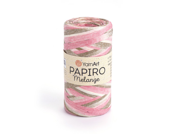 YarnArt Papiro Melange 2301 Pink/brown
