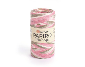 YarnArt Papiro Melange 2301 Rožinė/ruda
