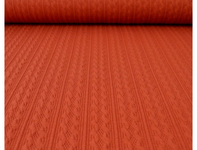 Knitted jacquard knitted fabric Copper pigiau
