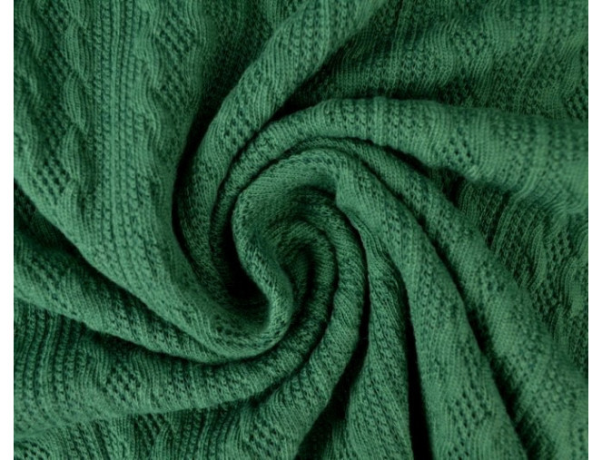 Knitted jacquard knitted fabric Dark green