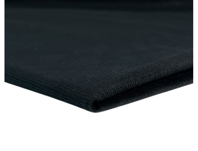 Cotton corduroy with elastane Black