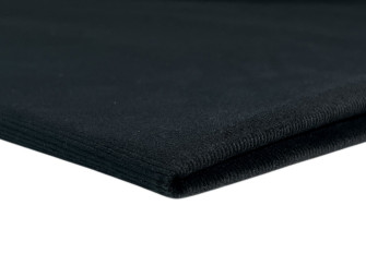 Medvilninis velvetas su elastanu Juodas