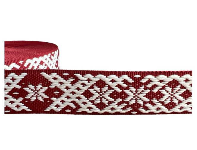 Tautinė juostelė 40mm Bordo