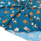 Cotton jersey Puppies in electric pigiau