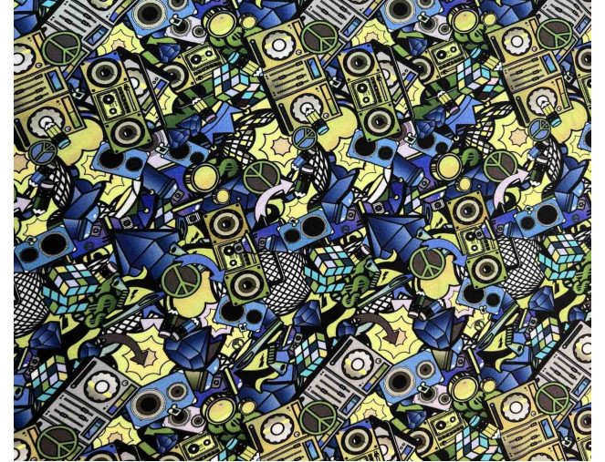 Cotton jersey Street music internetu