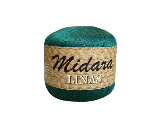 Linen yarn 100gr Dark green 457 | 600m