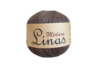 Linen yarn 100gr Dark brown 888 | 315m