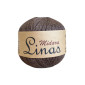 Linen yarn 100gr Dark brown 888 | 315m