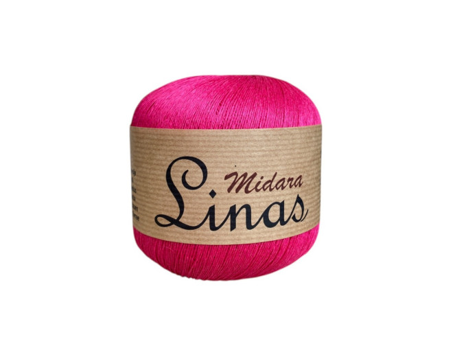 Linen yarn 100gr Neon pink 700 | 600m