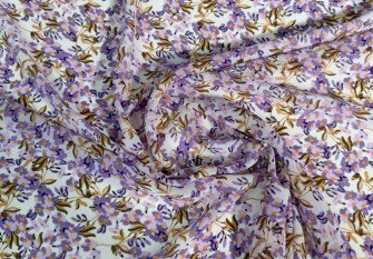 Chiffon Lilac flowers in white