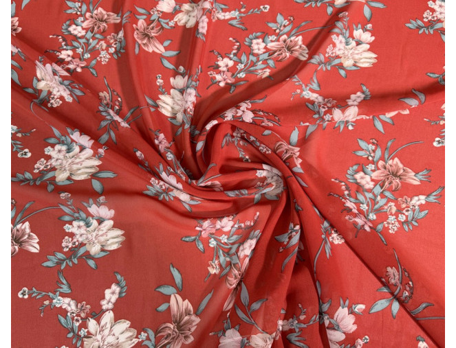 Chiffon Flowers in brick