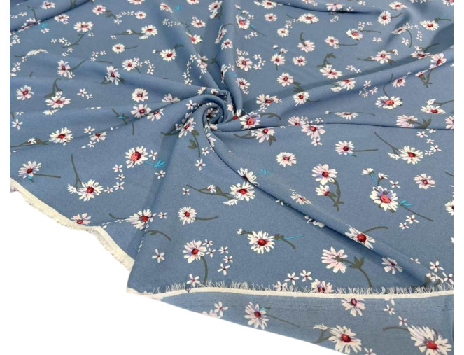 Chiffon Flowers in sky blue internetu