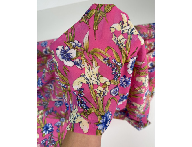 Chiffon Flower meadow in pink pigiau