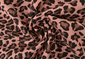 Muslinas Leopardo raštai rožiniame