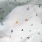 Muslin Coloured hearts pigiau