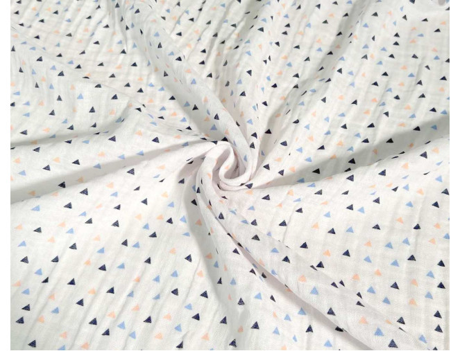 Muslin Blue triangles