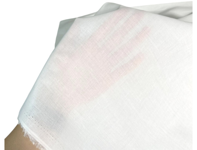 Thin cotton fabric Ekru pigiau