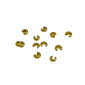 Crimp-on beads 5mm Gold