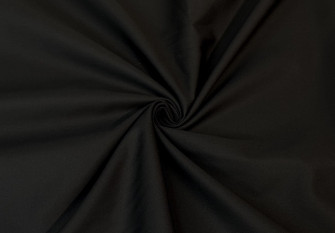 Bio Poplin audinys Juodas