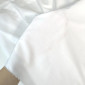 Bio Poplin fabric White pigiau