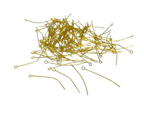 Pins with loop 30mm Gold Pins with loop 30mm Gold