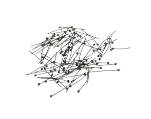 Bubble pins 25mm Tinted nickel Bubble pins 25mm Tinted nickel