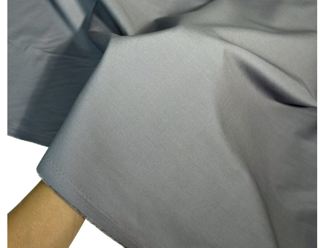 Bio Poplin fabric Grey pigiau