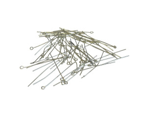 Pins with loop 45mm Nickel Pins with loop 45mm Nickel