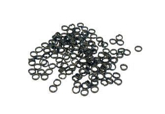 Žiedai galanterijai Tamsinto nikelio 3mm 150vnt.