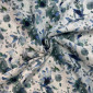 Linen with viscose Greenish-blue spots pristatymas per 1-4 d.d.