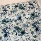 Linen with viscose Greenish-blue spots internetu