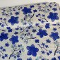Linen with viscose Blue flowers pigiau